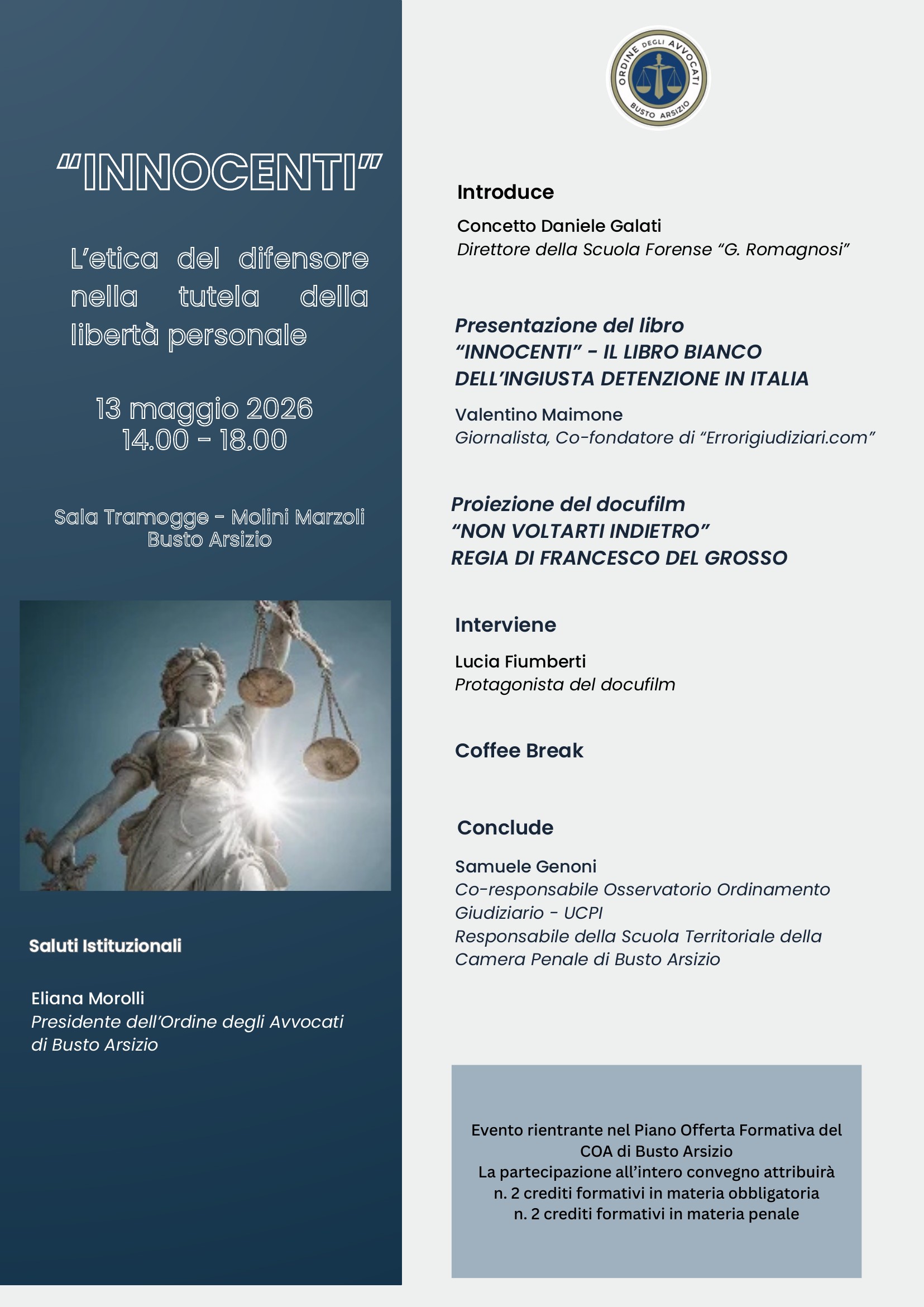 Locandina evento Innocenti